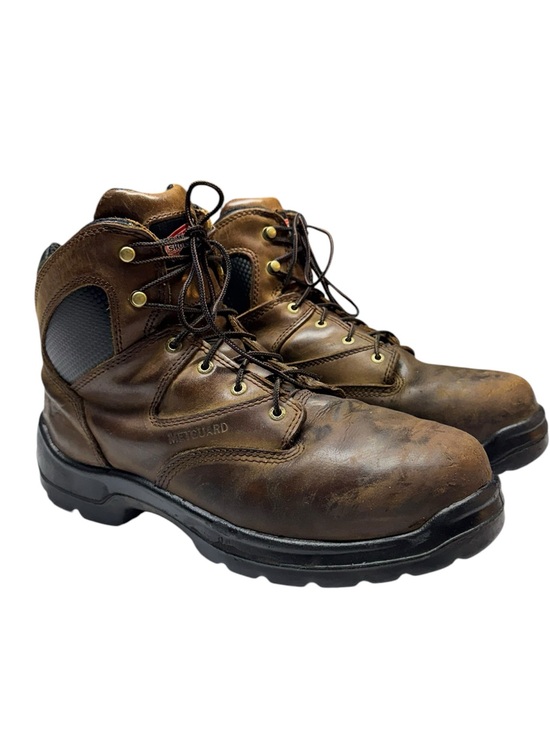 Red Wing Mens Steel Toe Metguard Work Boots Brown Size 12D Super Sole main image 4